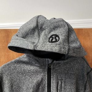 Men's Lulu Lemon Athletica Zip Up Scuba Hoodie Sweatshirt  in Grey Size Large